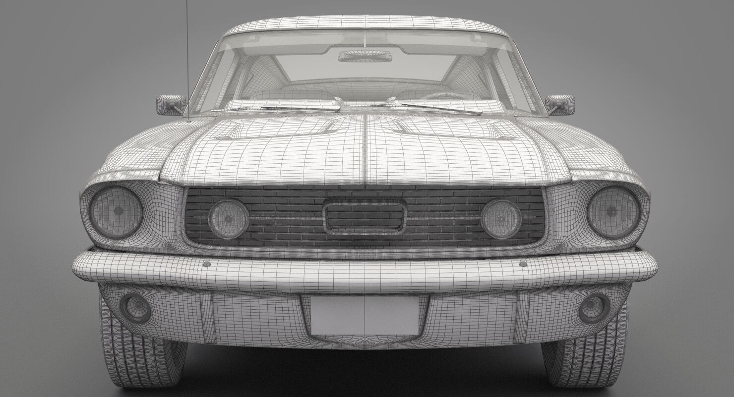 Generic Old Car 02 3D model_22