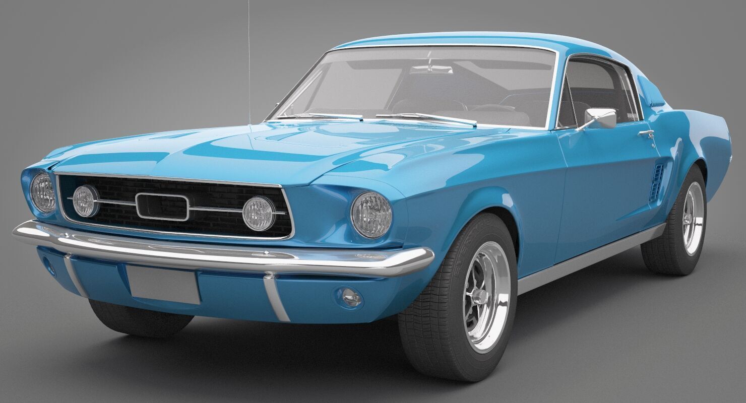 Generic Old Car 02 3D model_1