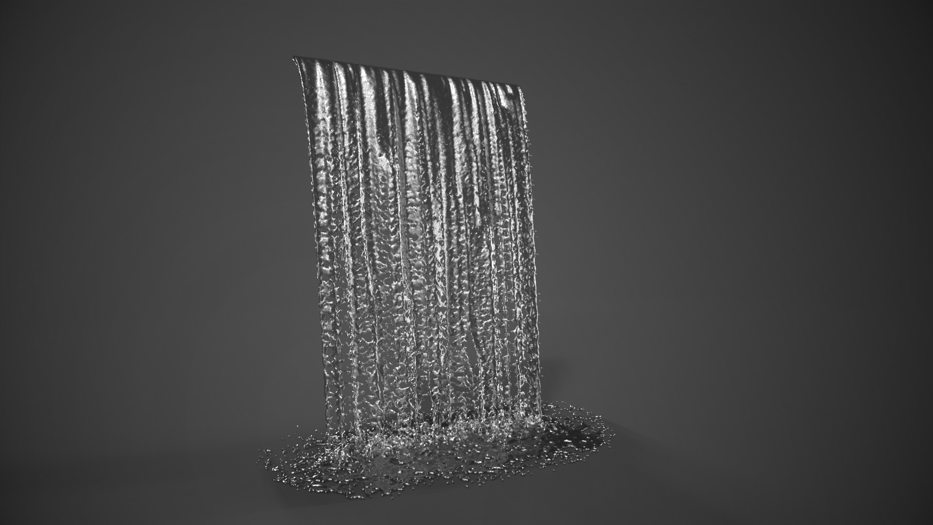 Animated Waterfall 250cm W 155cm H 3D model_4