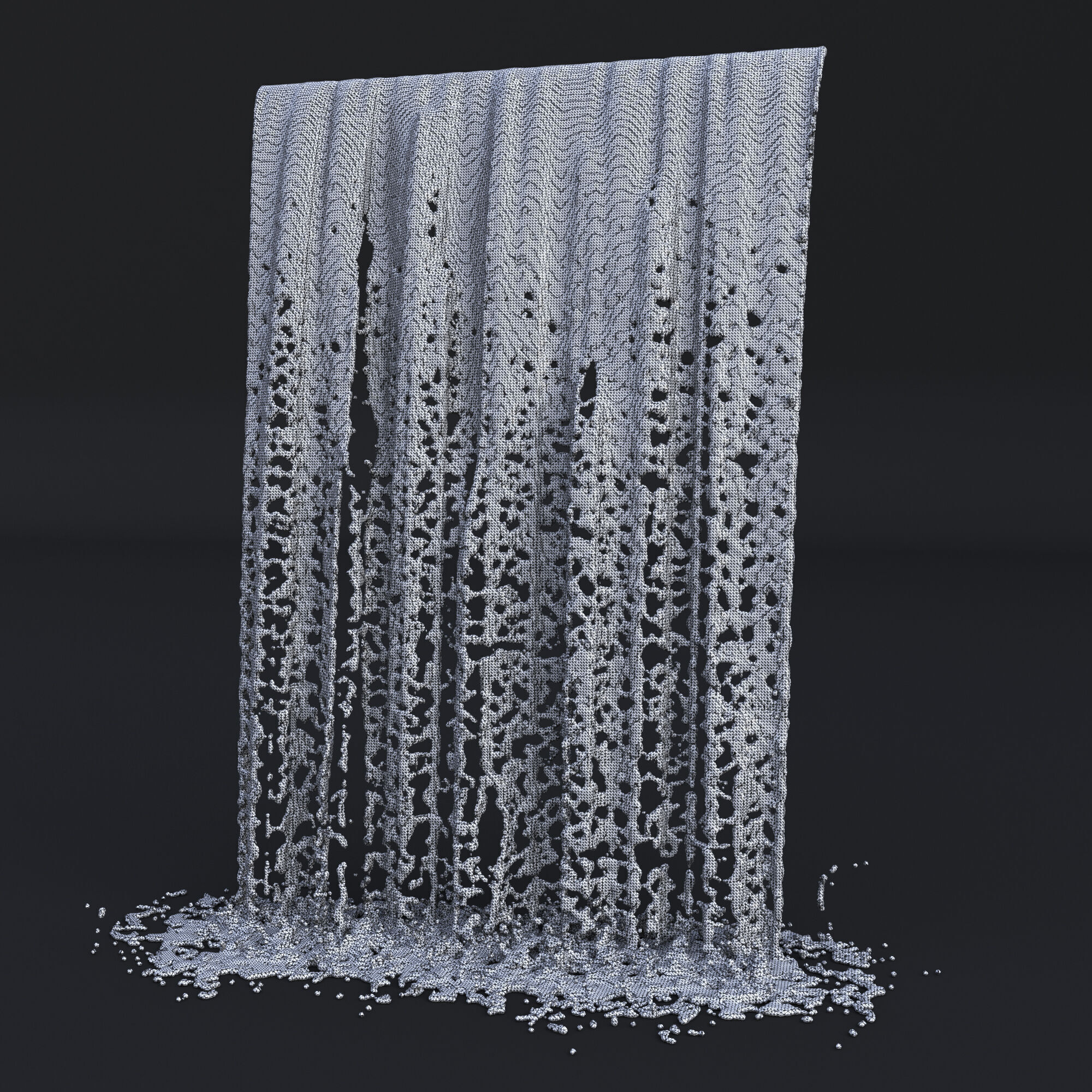 Animated Waterfall 250cm W 155cm H 3D model_5