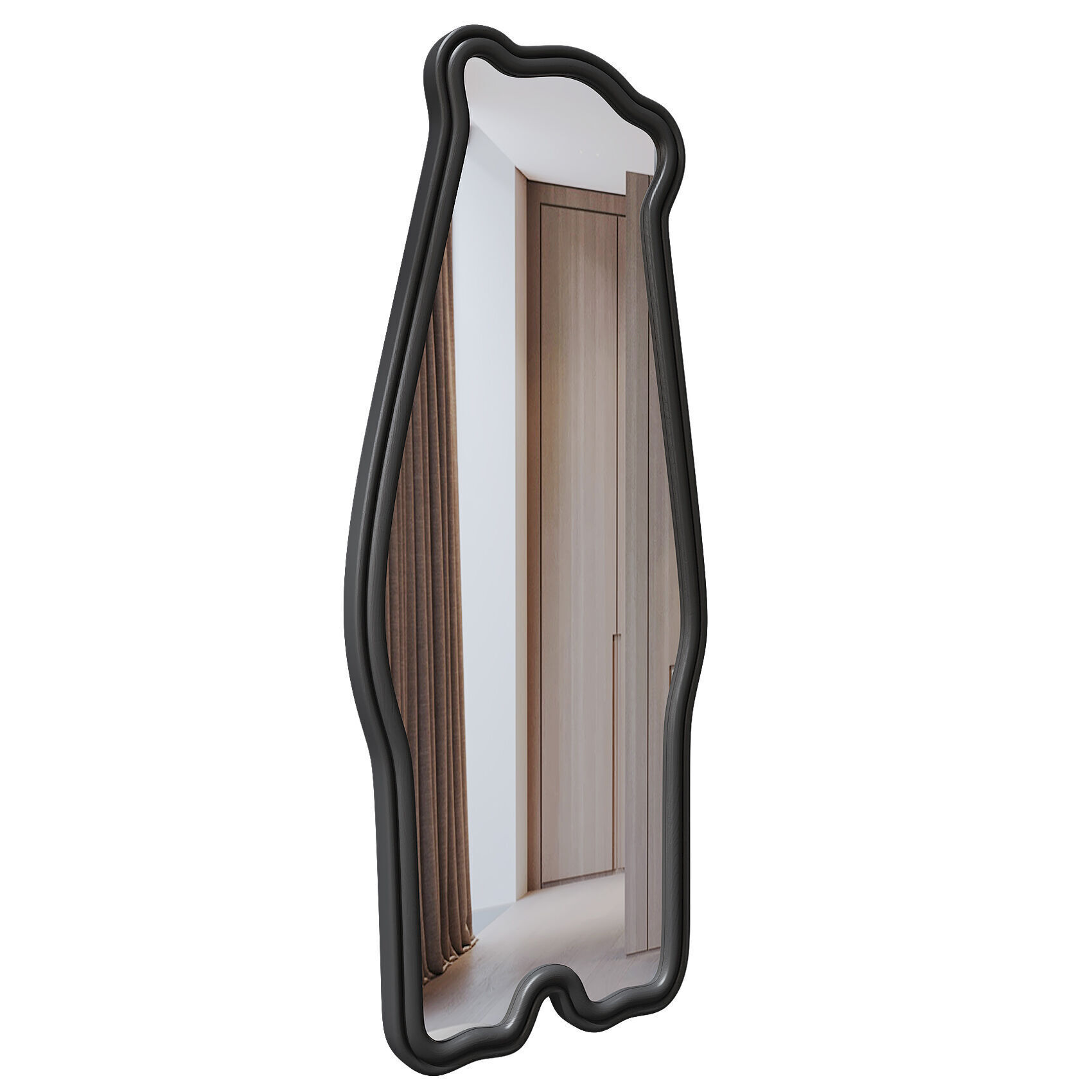 Floor Bear Mirror Low-poly 3D model_3