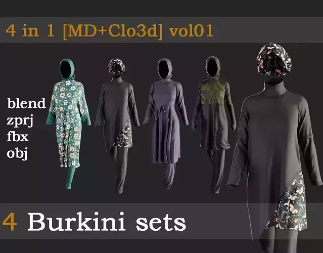 4 Burkini sets vol01