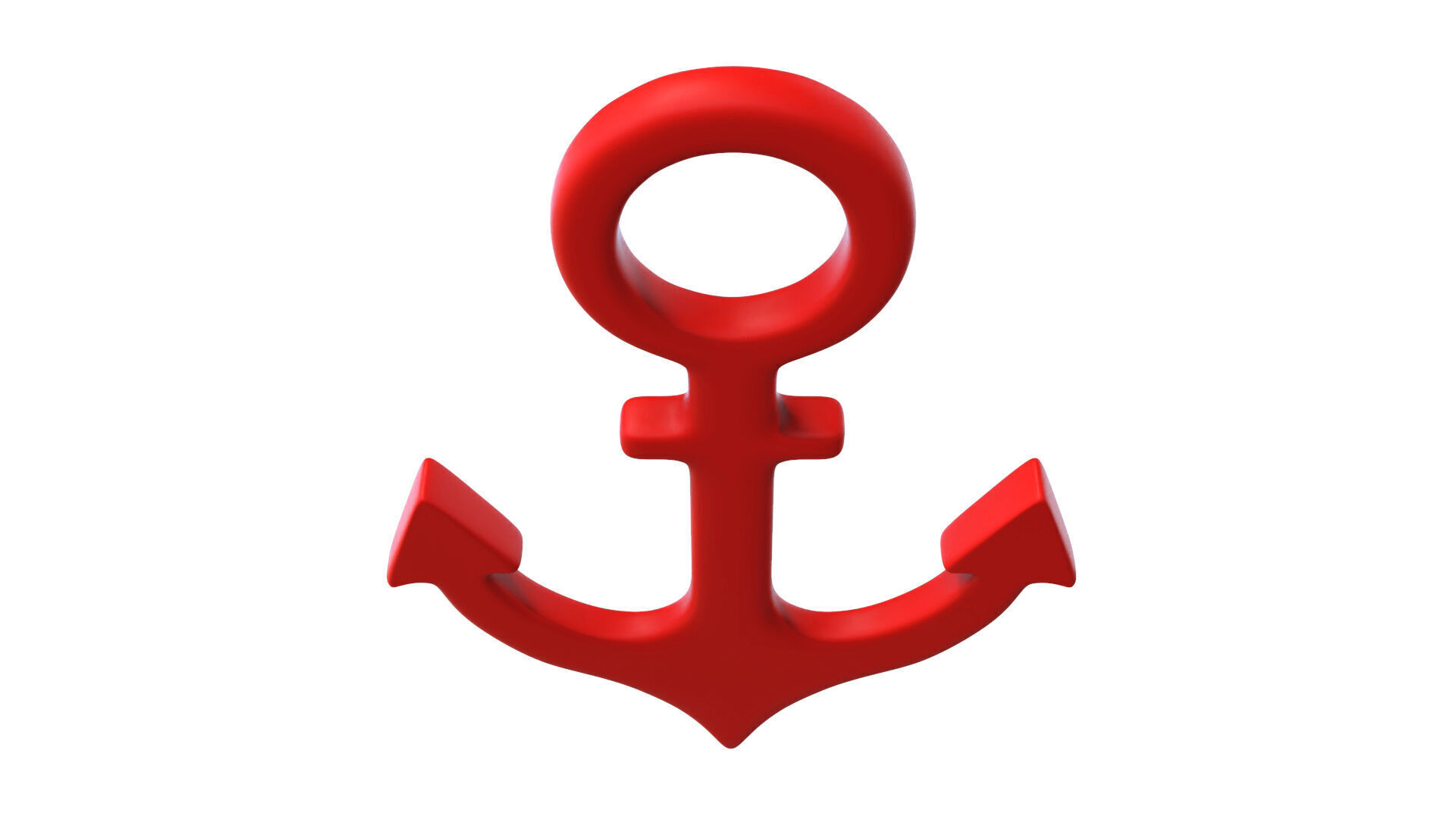 Anchor symbols  Low-poly 3D model_7