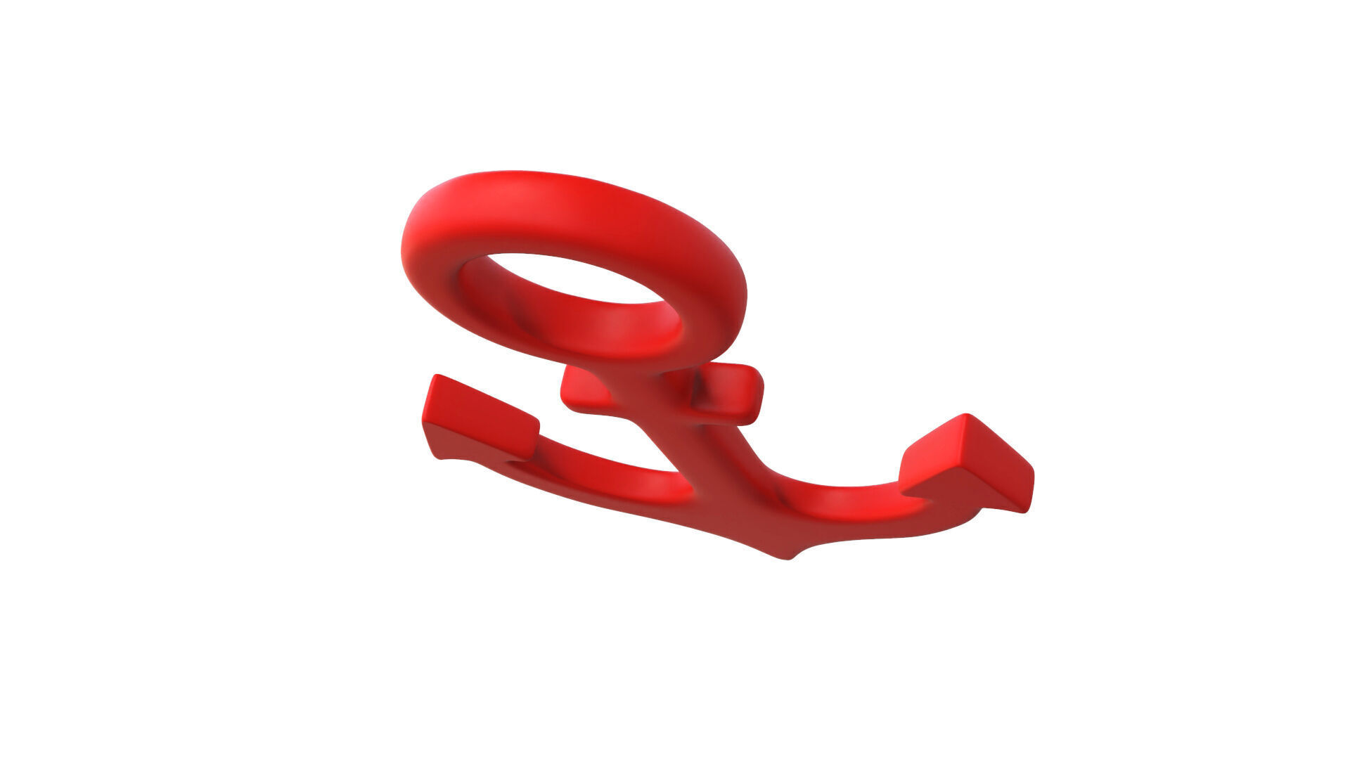 Anchor symbols  Low-poly 3D model_6