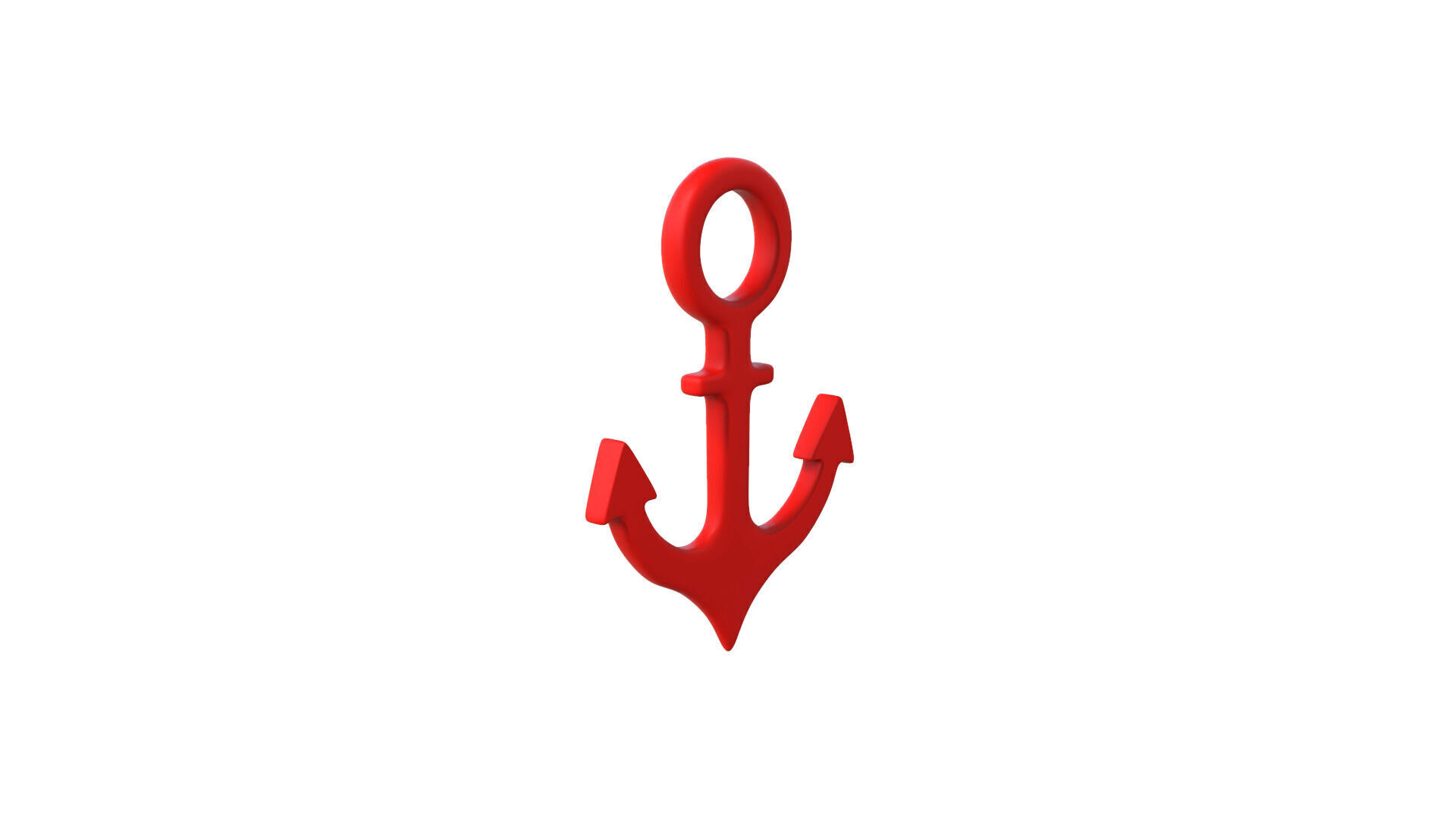 Anchor symbols  Low-poly 3D model_3