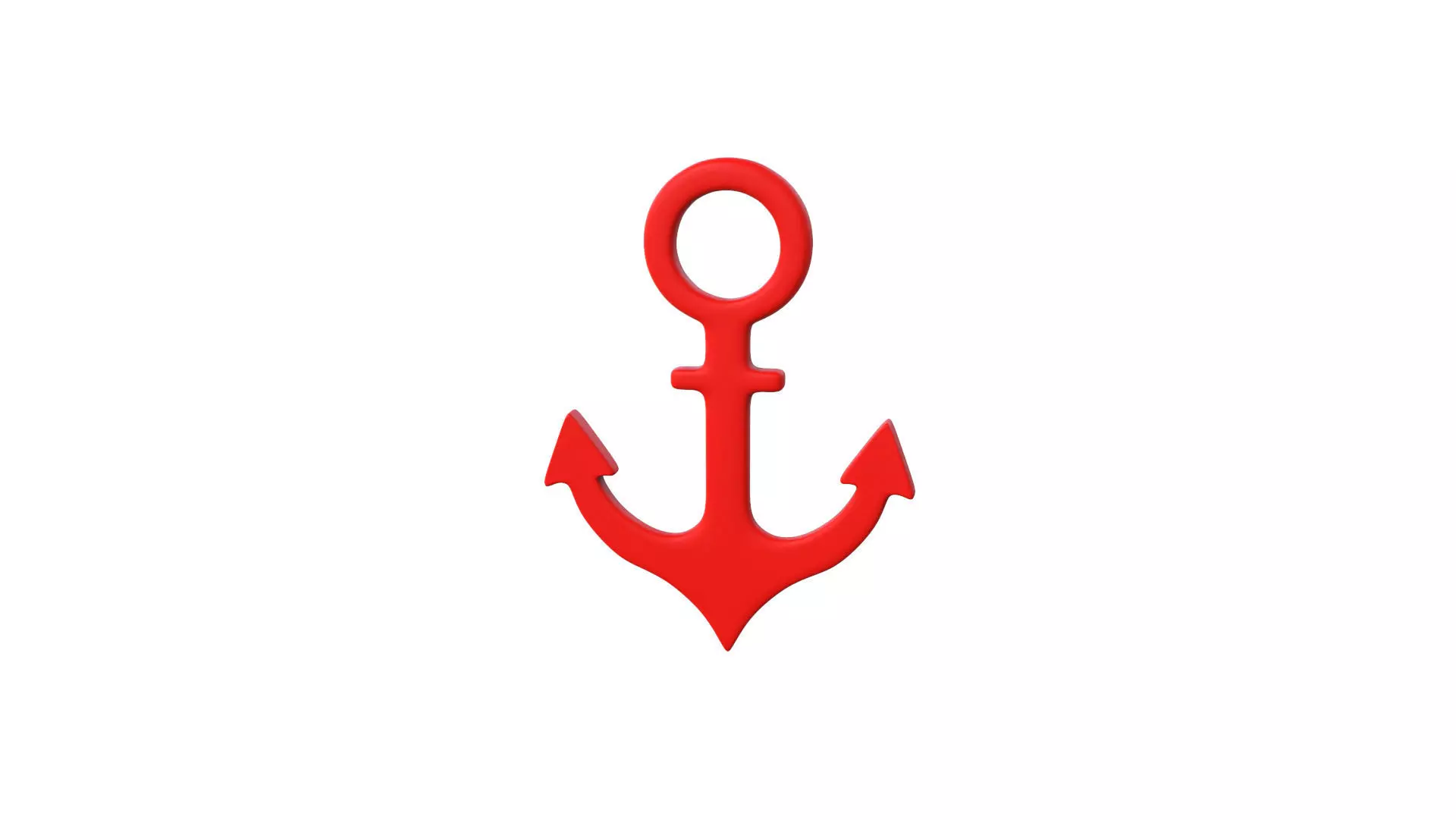 Anchor symbols  Low-poly 3D model_0