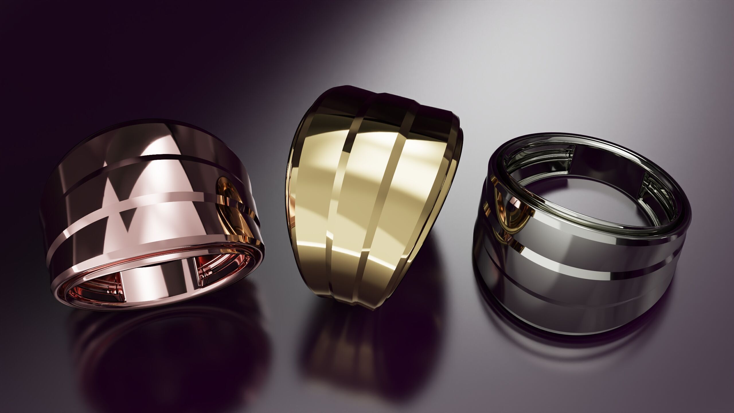 free form ring N39 3D print model_4