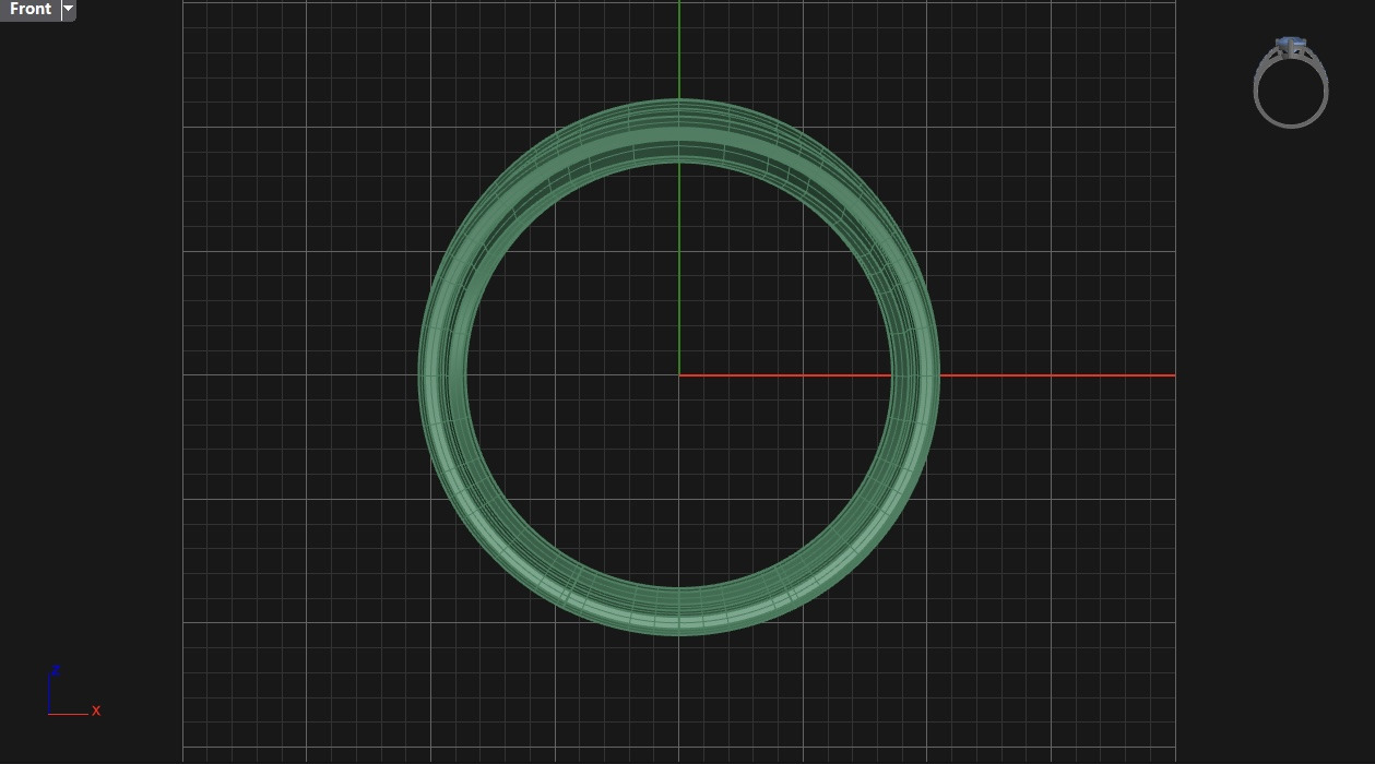 free form ring N39 3D print model_7