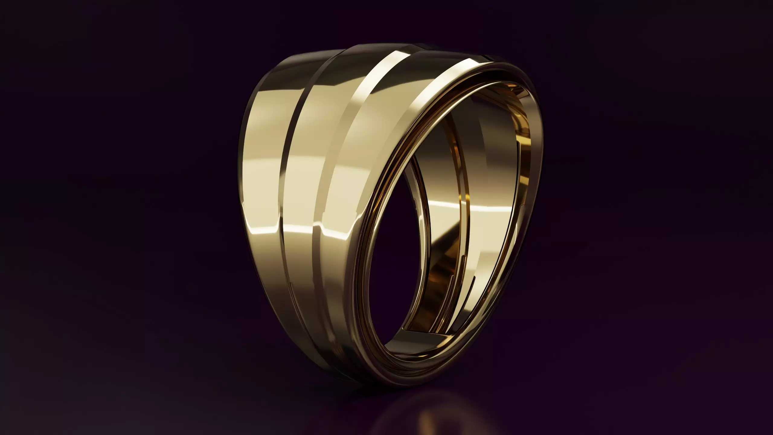 free form ring N39 3D print model_0