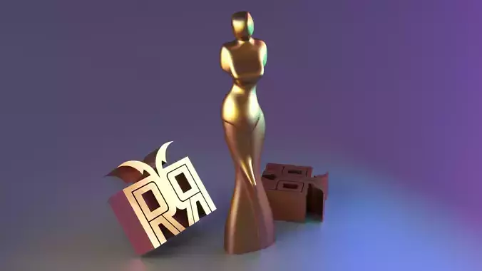 Modern Abstract Female Statue Decor