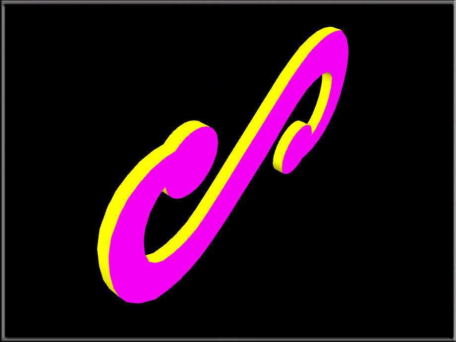 Music symbol - Turn Low-poly 3D model_3