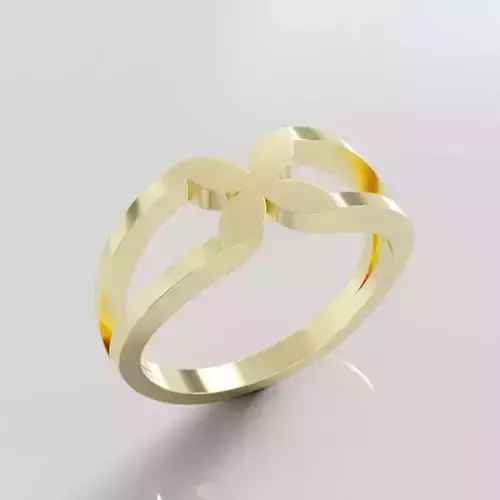 Minimal flower ring