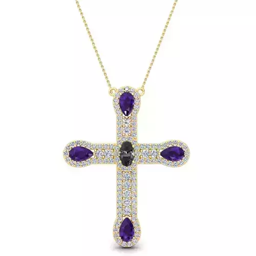 Gems Stone Pendent 3d Model and Render 31