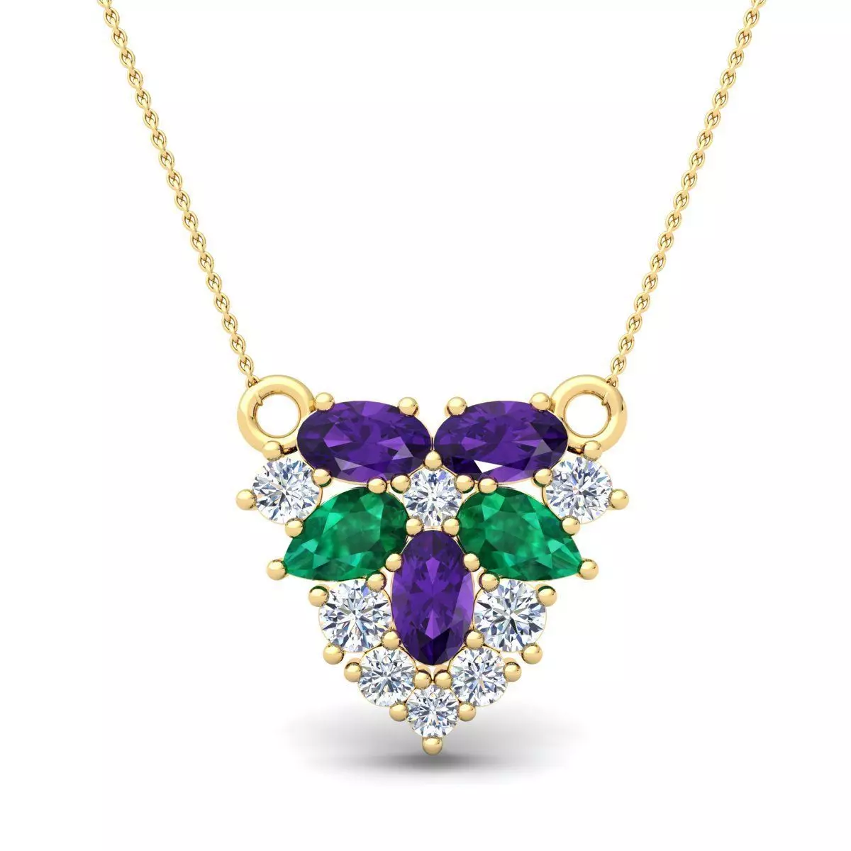 Gems Stone Pendent 3d Model and Render 28 3D print model_0