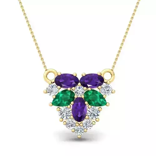 Gems Stone Pendent 3d Model and Render 28 3D print model