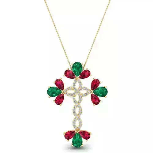 Gems Stone Pendent 3d Model and Render 27 3D print model