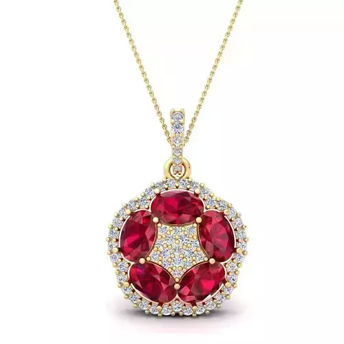 Gems Stone Pendent 3d Model and Render 22 3D print model