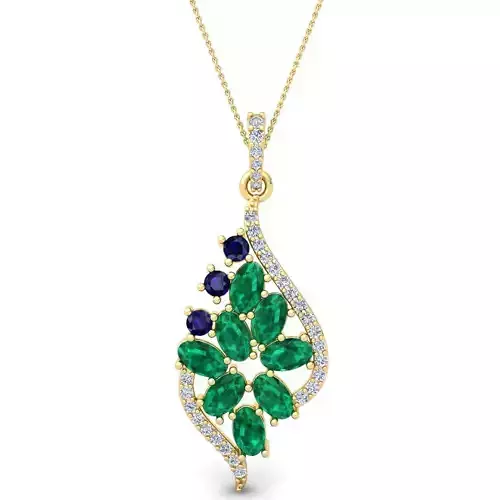 Gems Stone Pendent 3d Model and Render 21 3D print model
