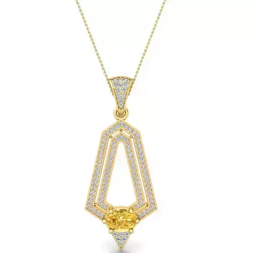 Gems Stone Pendent 3d Model and Render 17 3D print model