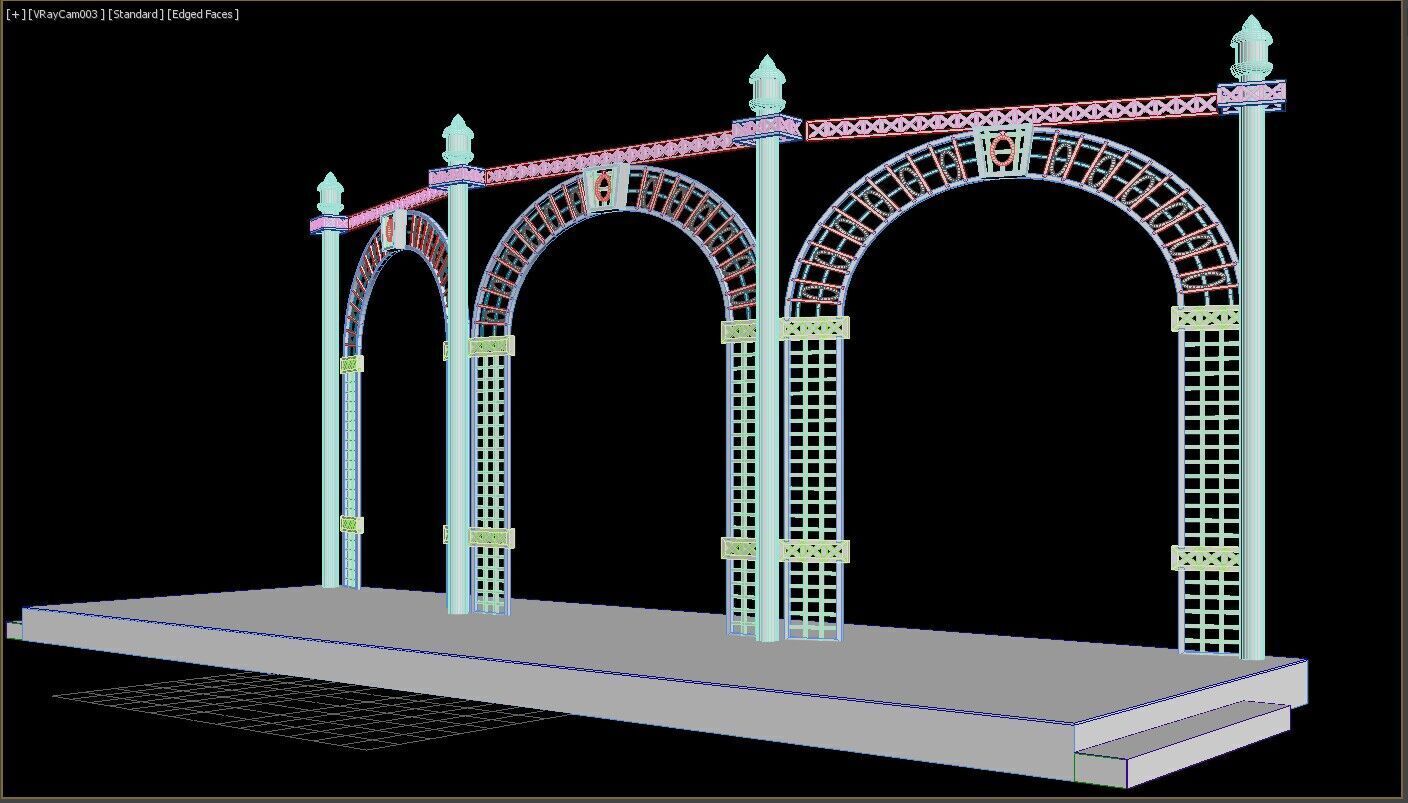 Jali Stage 3D model_10