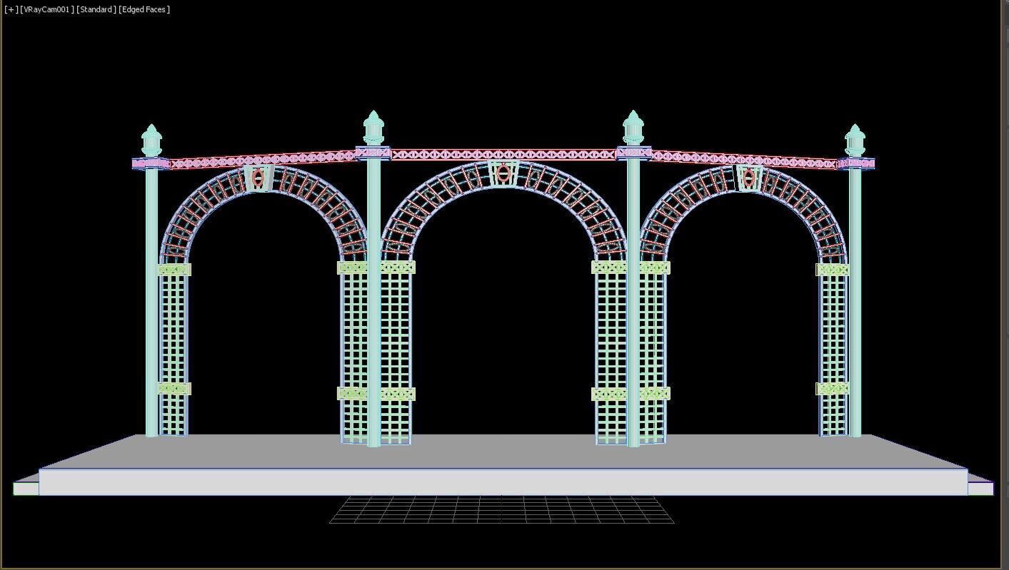Jali Stage 3D model_8