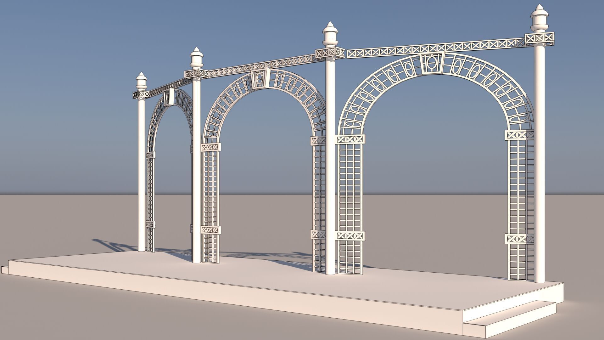 Jali Stage 3D model_2