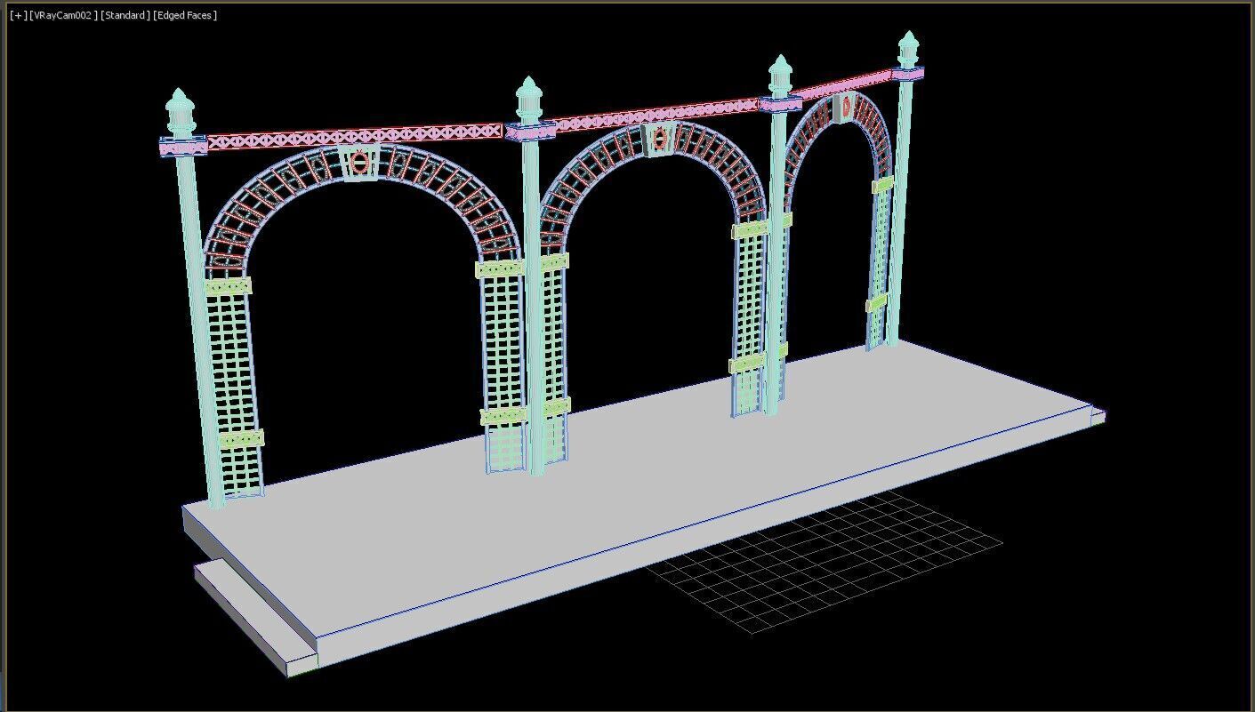 Jali Stage 3D model_9