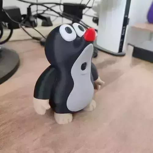 little mole 3d print model keychain 