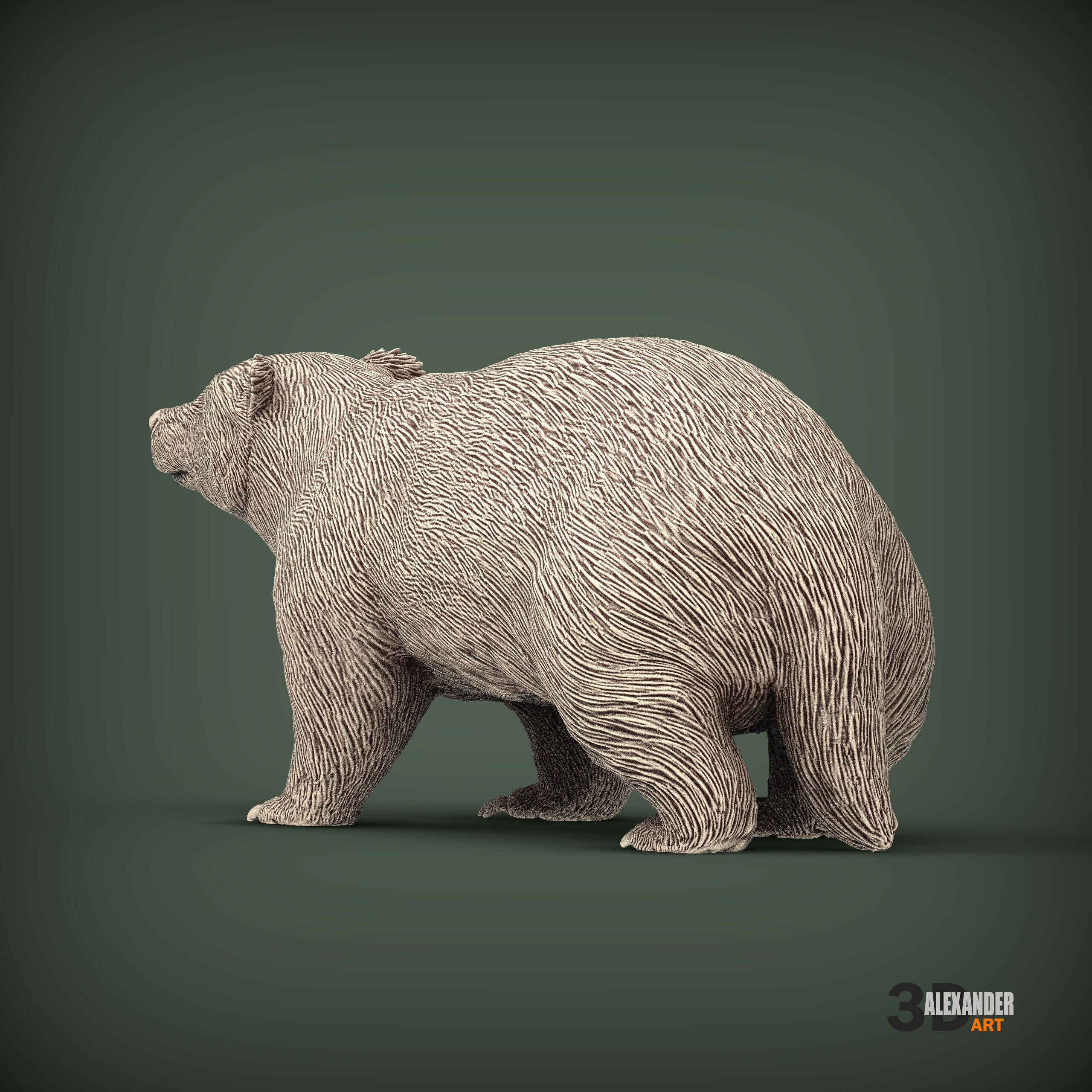 European Badger 3D print model_4