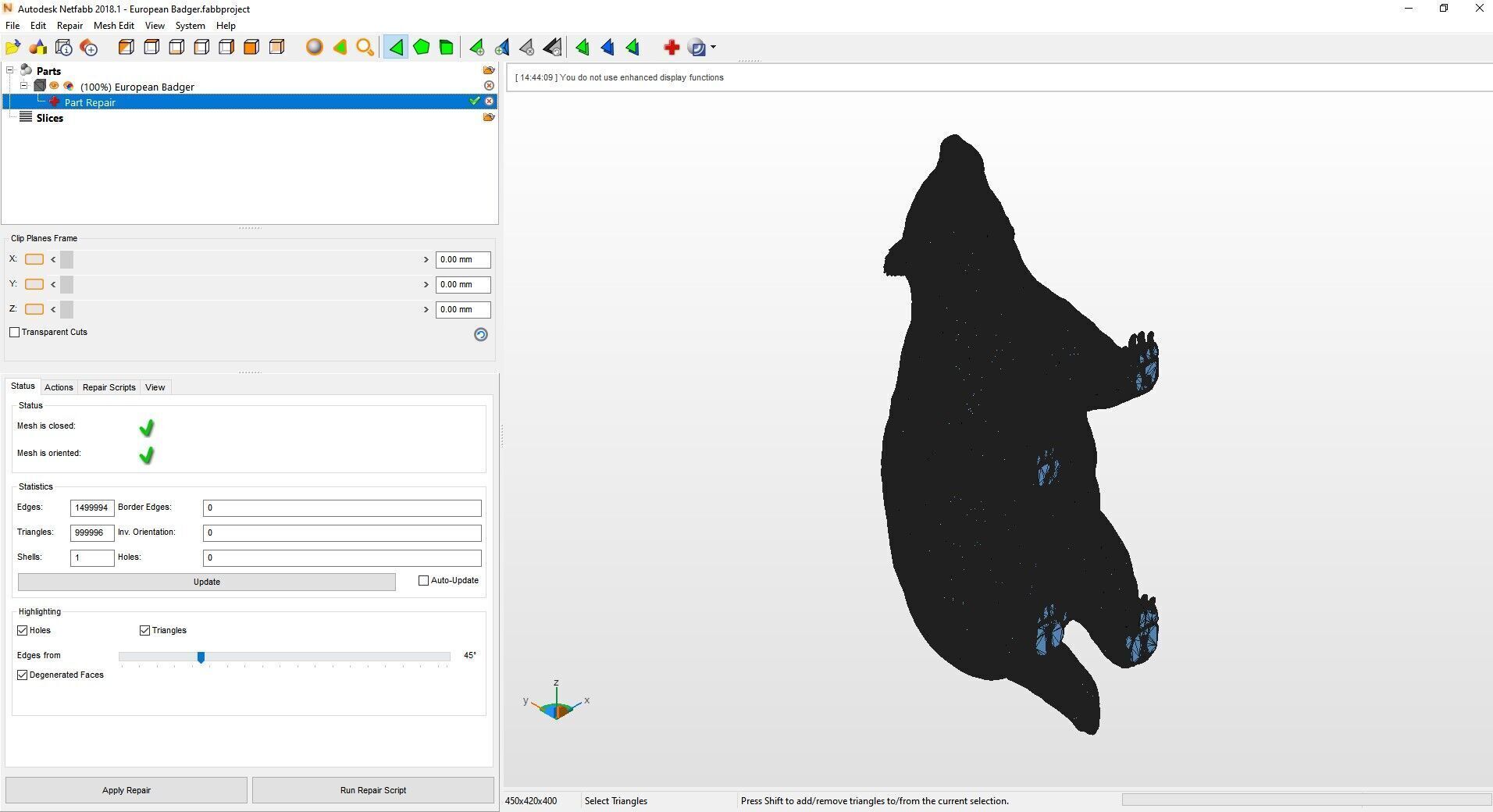 European Badger 3D print model_13