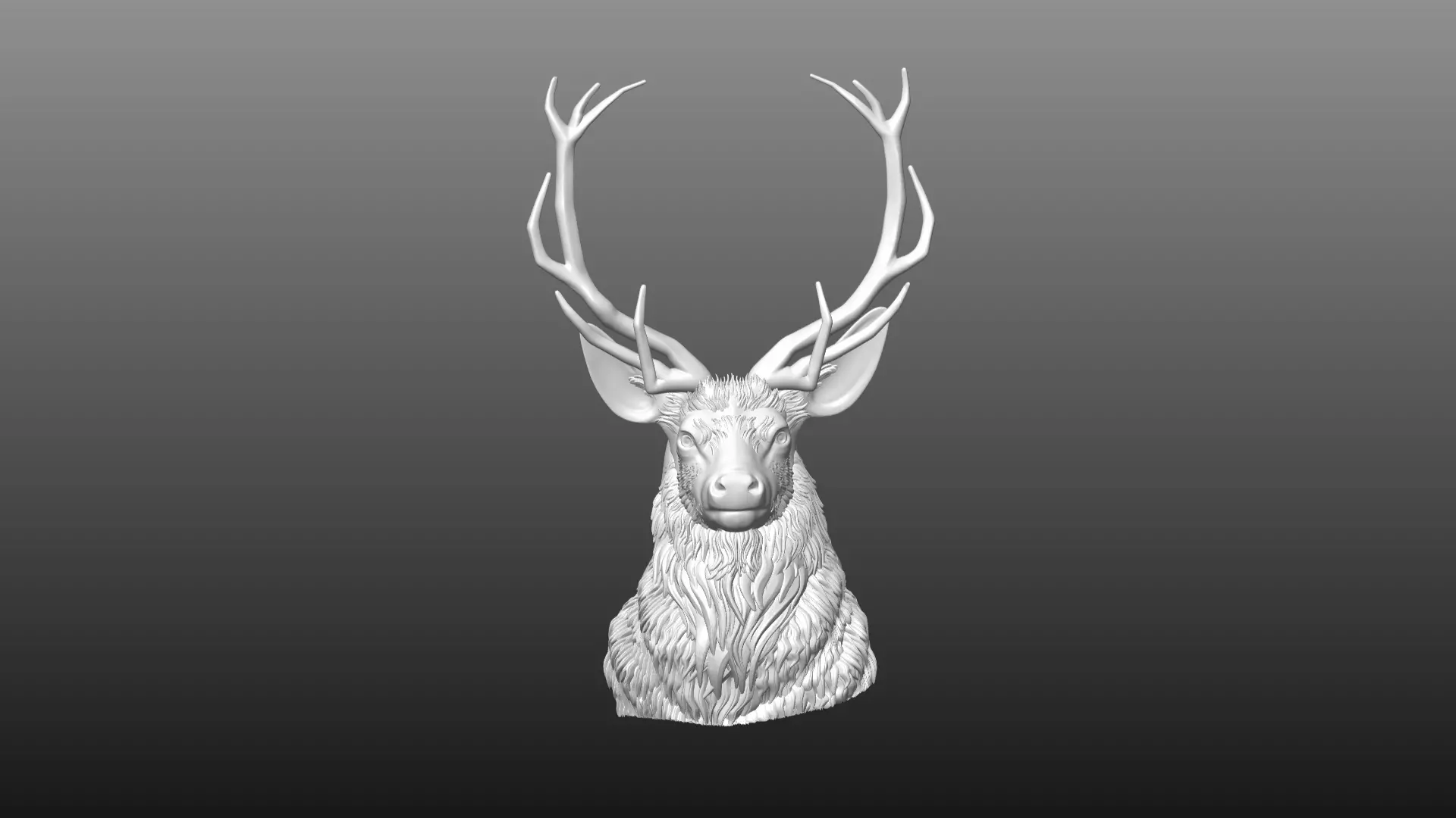 deer head 3D model_0