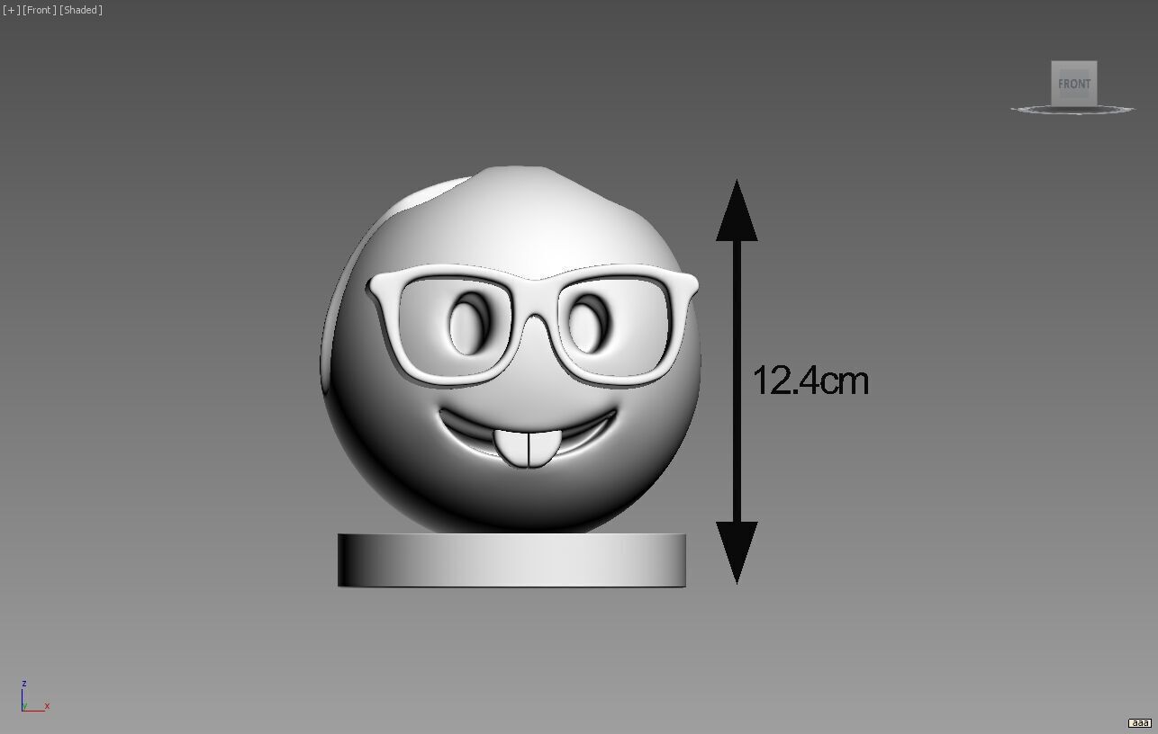 Emoji nerd face Emoji ps5 controller stand Emoji ps5 controller  3D print model_6