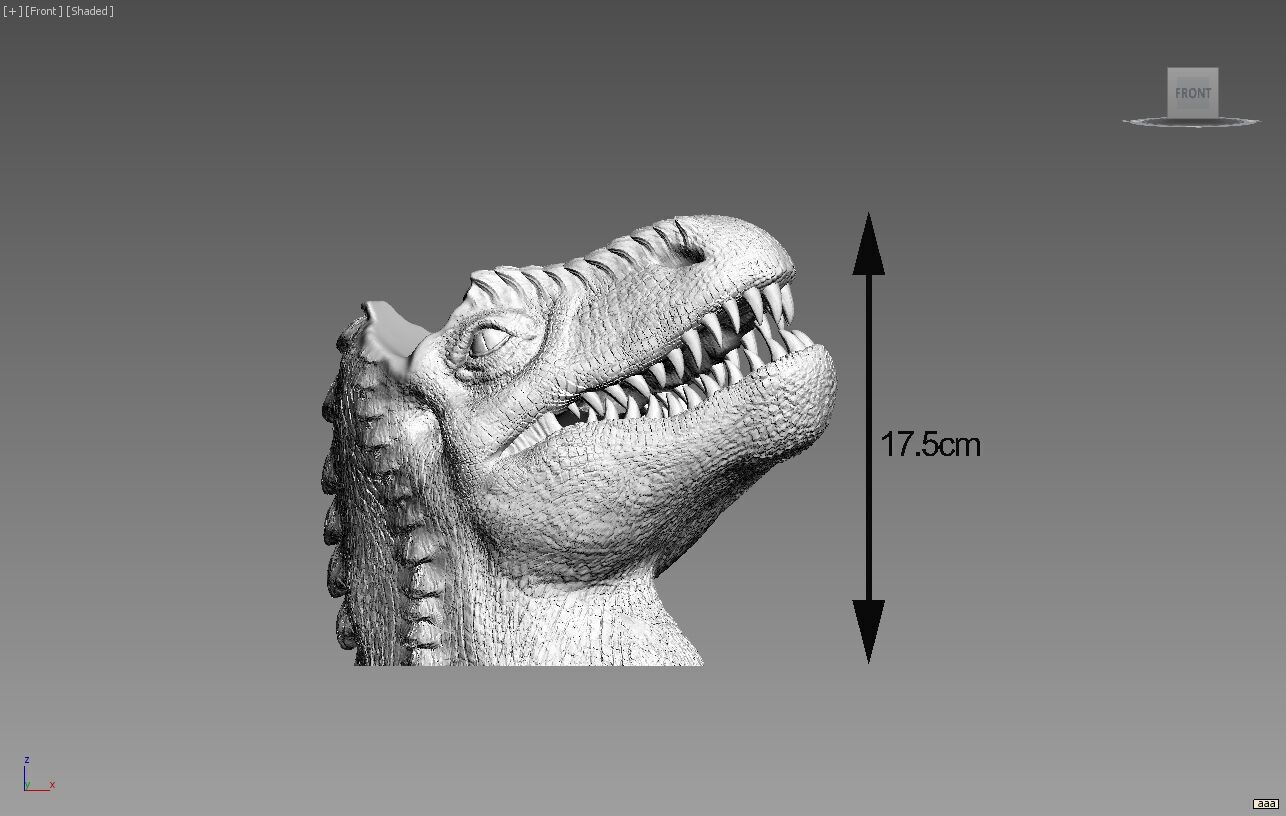 Ps5 controller dinosaur stand dinosaur dragon bust ps5controller 3D print model_4