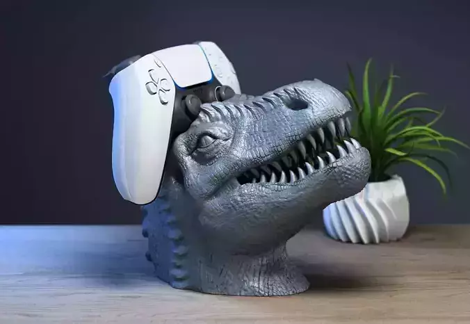 Ps5 controller dinosaur stand dinosaur dragon bust ps5controller