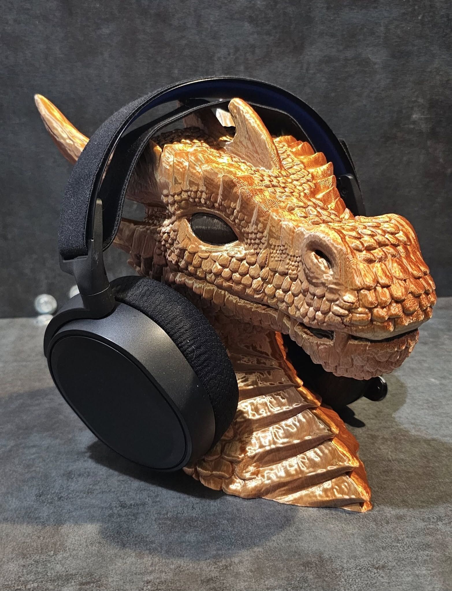Dragon Headphone Stand  Dragon Headset Stand  Perfect Gamer  3D print model_1