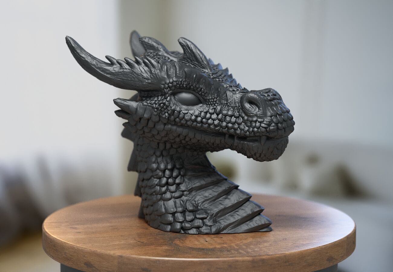 Dragon Headphone Stand  Dragon Headset Stand  Perfect Gamer  3D print model_5