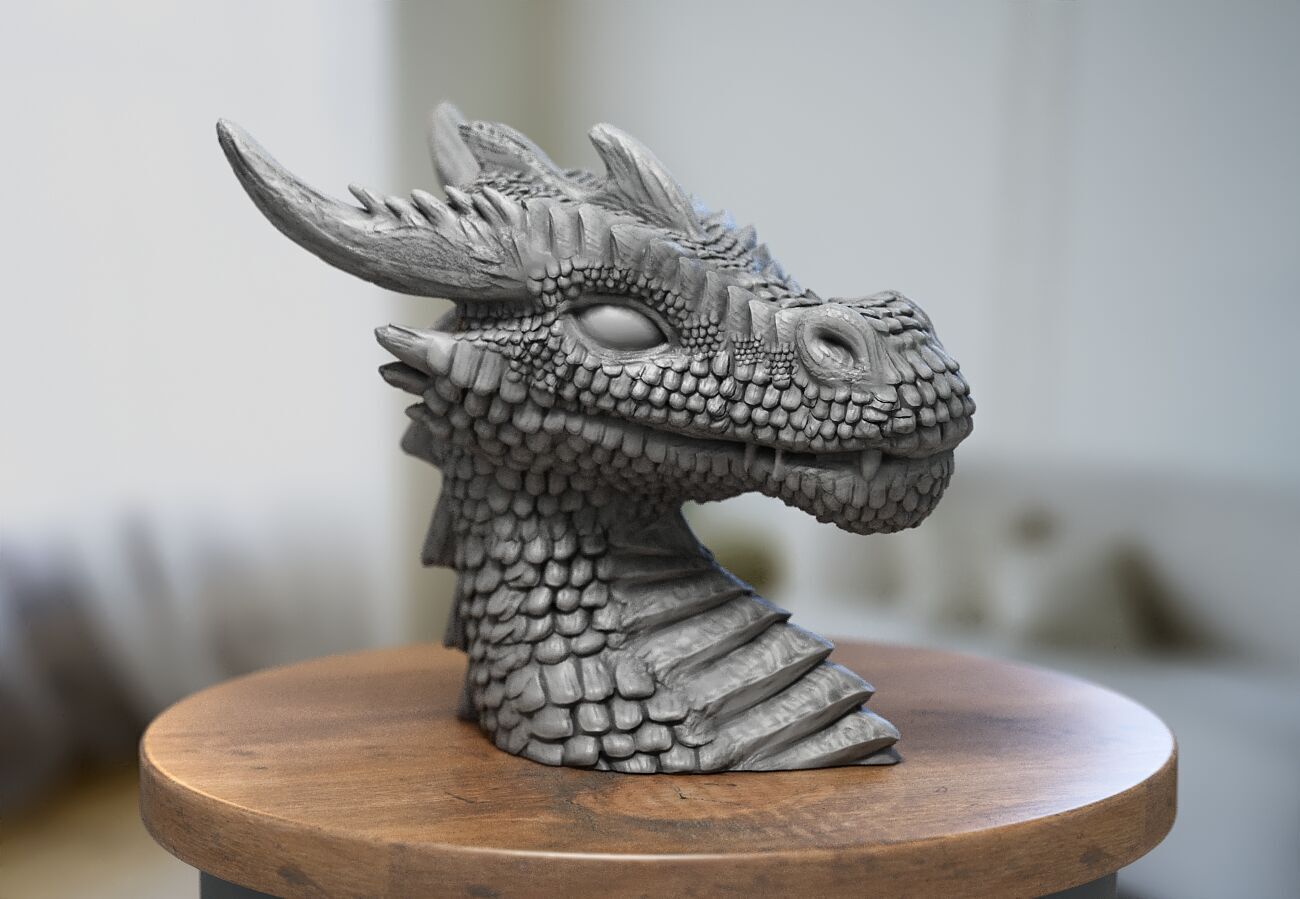 Dragon Headphone Stand  Dragon Headset Stand  Perfect Gamer  3D print model_8