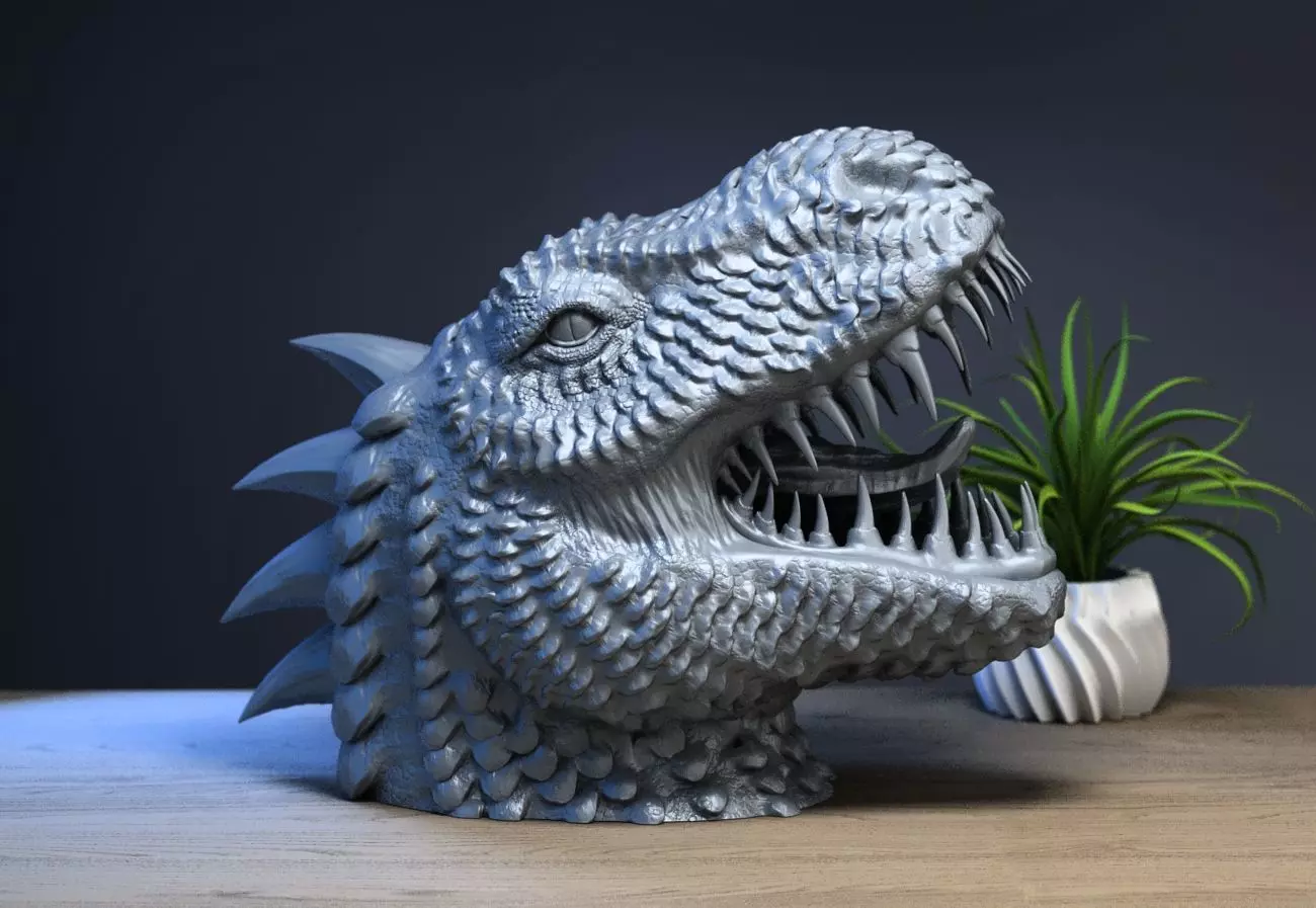 Dragon Headphone Stand Dragon Headset Stand 3D print model_0