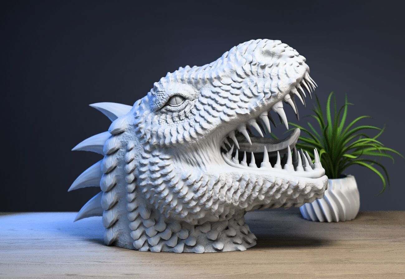 Dragon Headphone Stand Dragon Headset Stand 3D print model_2