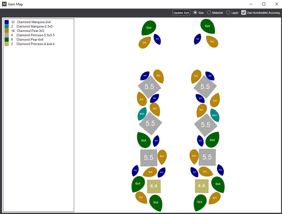 Graff earring 3D print model_6