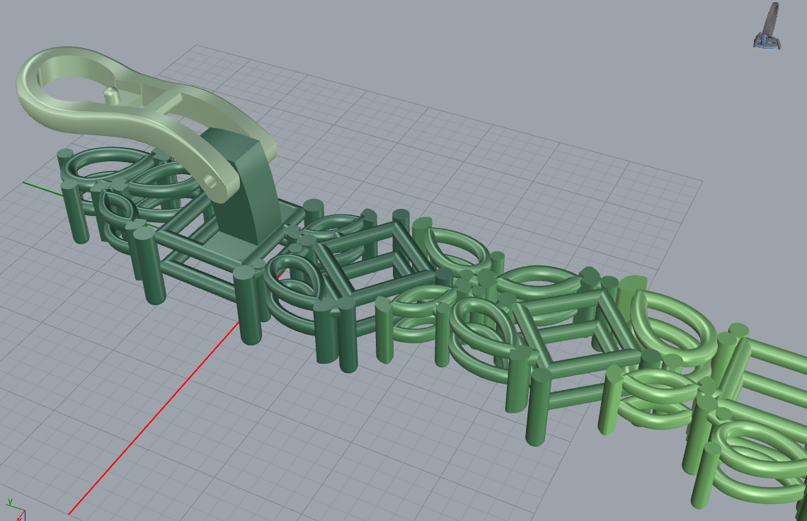 Graff earring 3D print model_8