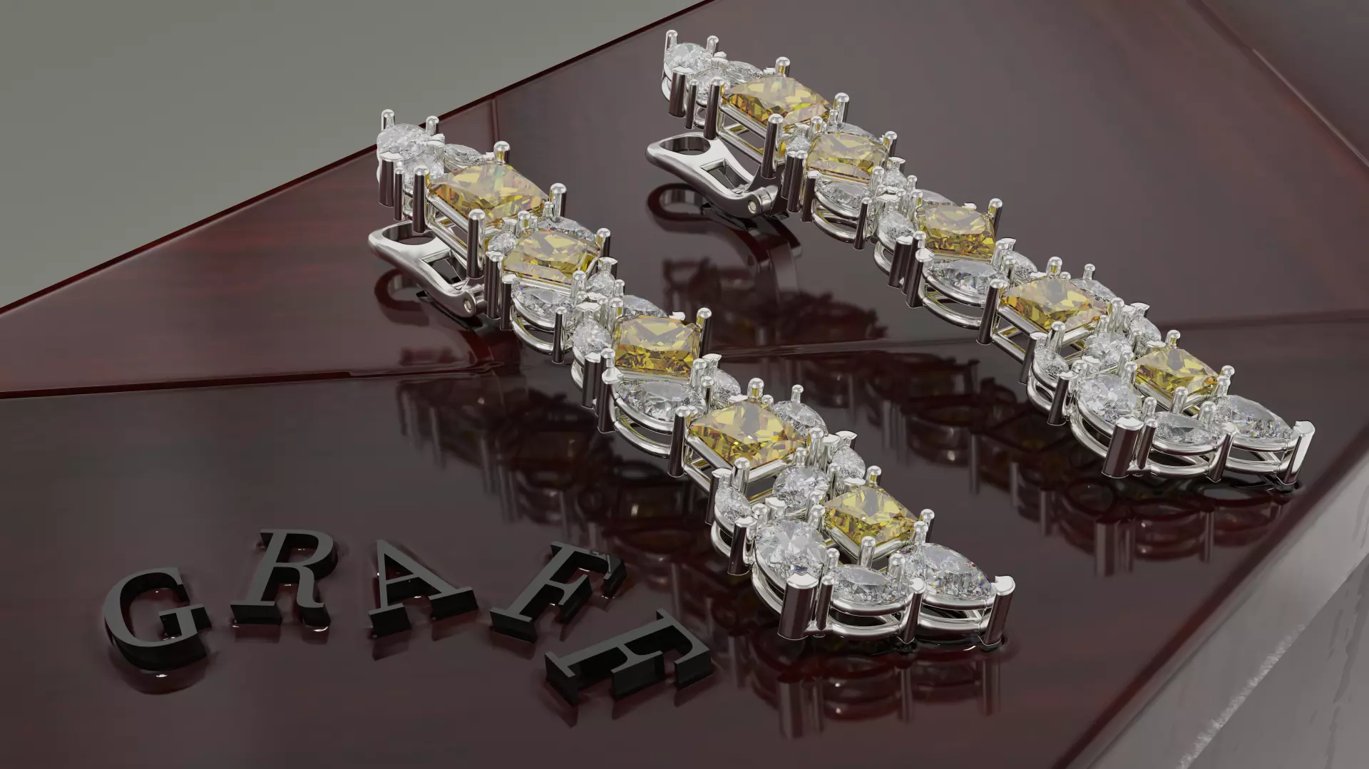 Graff earring 3D print model_0