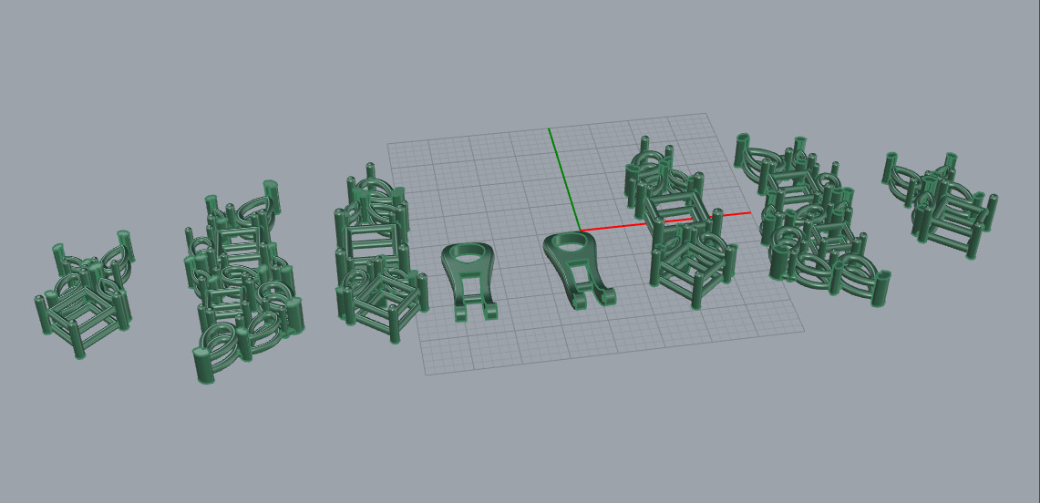 Graff earring 3D print model_9