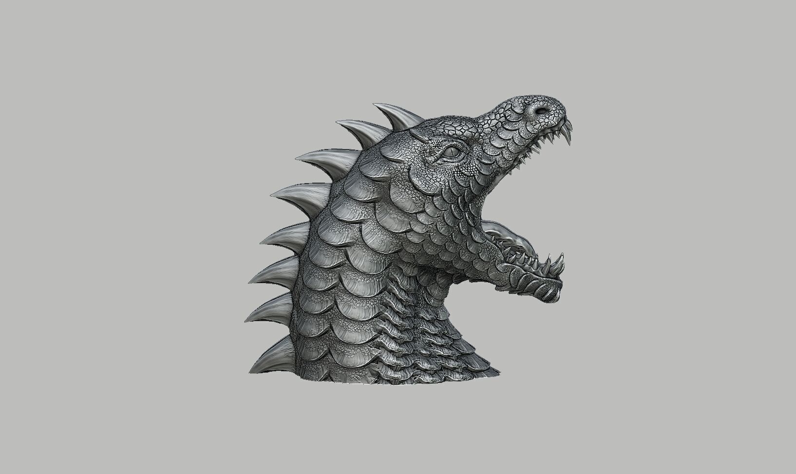 Dragon Headphone Stand  Dragon Headset Stand  3D print model_6