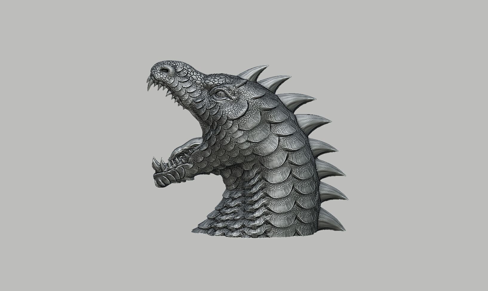 Dragon Headphone Stand  Dragon Headset Stand  3D print model_9