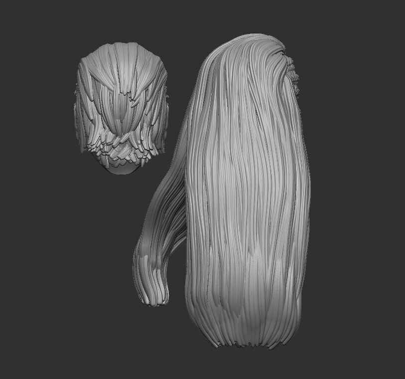 Rhea Ripley Headsculpt for Action Figures 3D print model_3