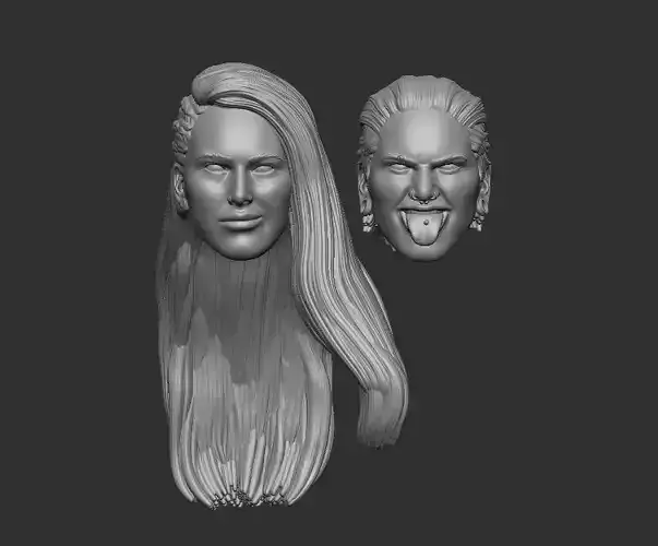 Rhea Ripley Headsculpt for Action Figures