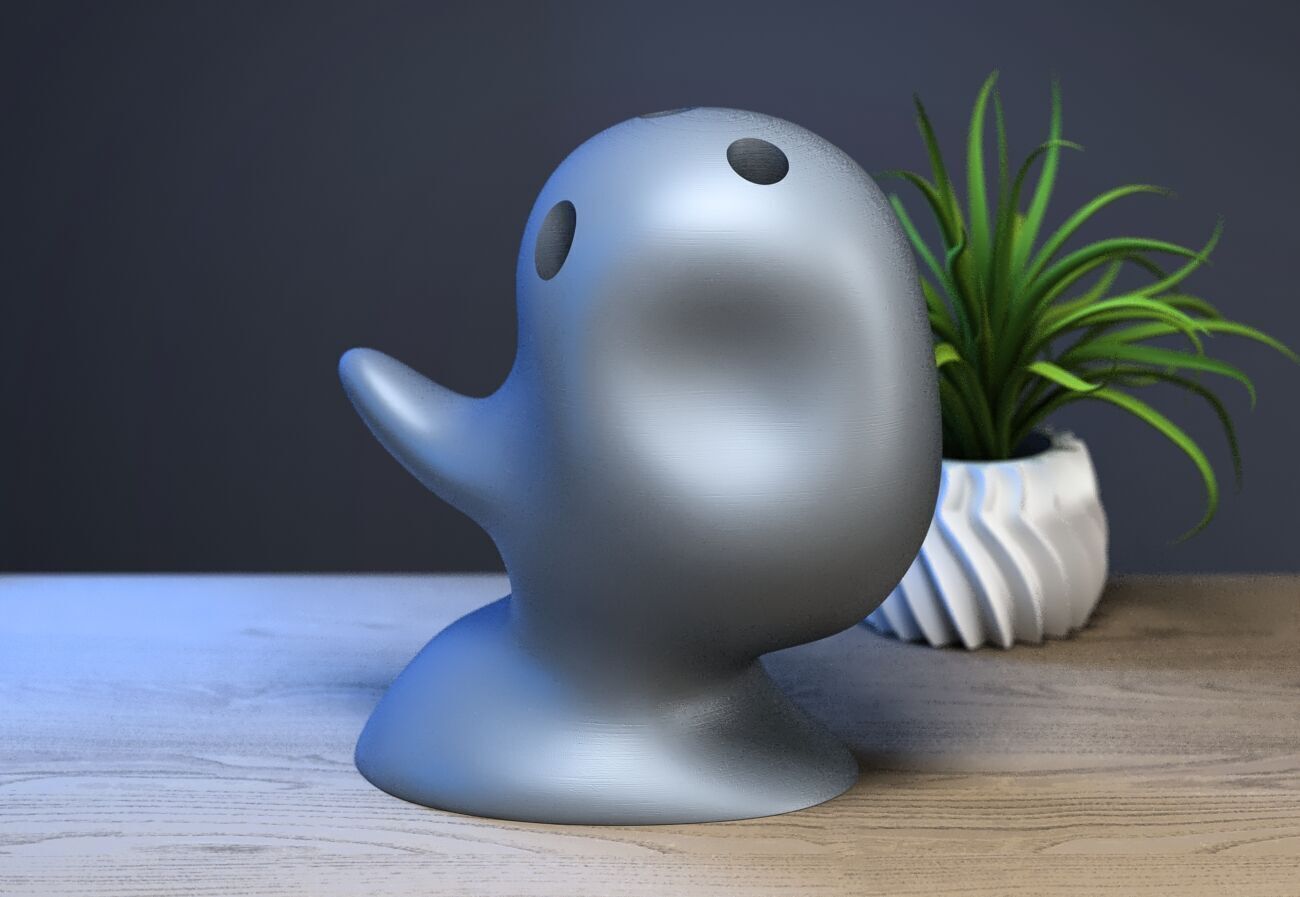 minimal modern pen holder Cyborg pen holder 3D print model_3