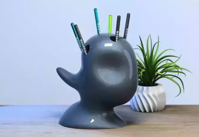 minimal modern pen holder Cyborg pen holder