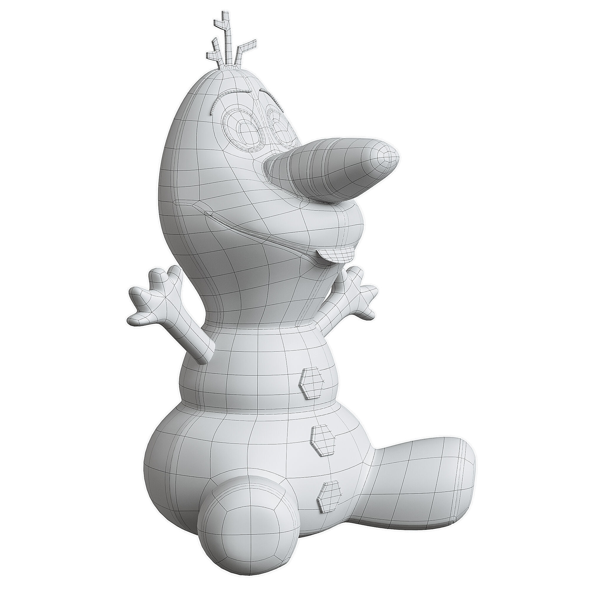 Olaf toy 3D model_3